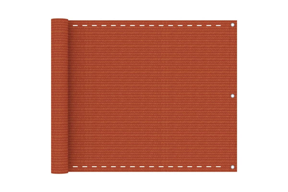 vidaXL 311017 Balcony Screen Orange 75x400cm Hdpe