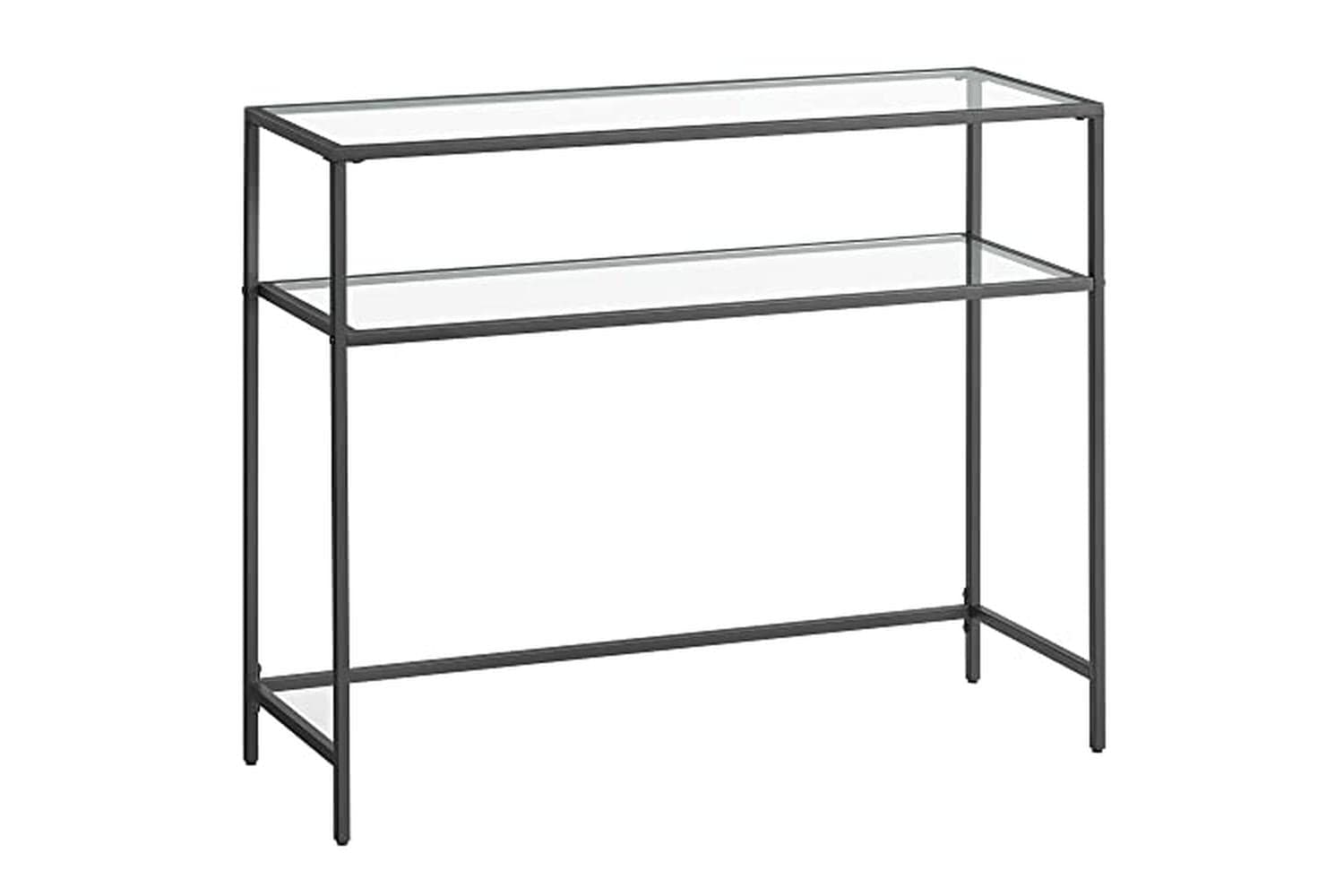 Vasagle LGT025B01 Console Table with 2 Shelves Black