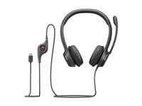LOGITECH - H390 - Headset - on-ear - wired - USB-C - black