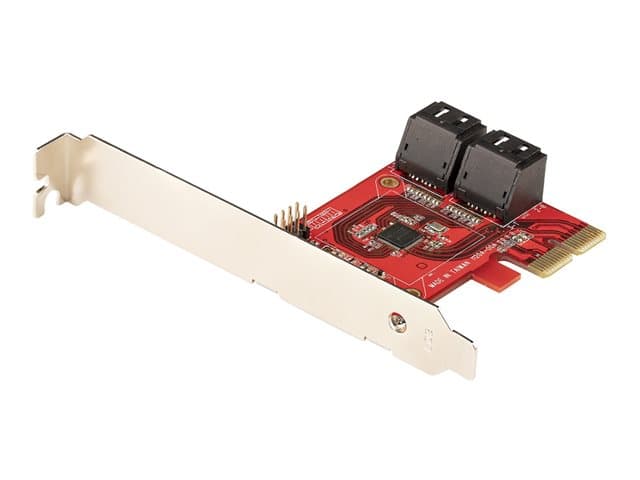 STARTECH.COM - Startech SATA PCIe Card, 4 Port PCIe SATA Expansion card, 6Gbps SATA Card, Low/Full Profile, SATA Stacked Connectors, ASM1164 Non-Raid SATA Controller Card - PCI Express to SATA Converter - storage controller - SATA 6Gb/s - PCIe 3.0 x2