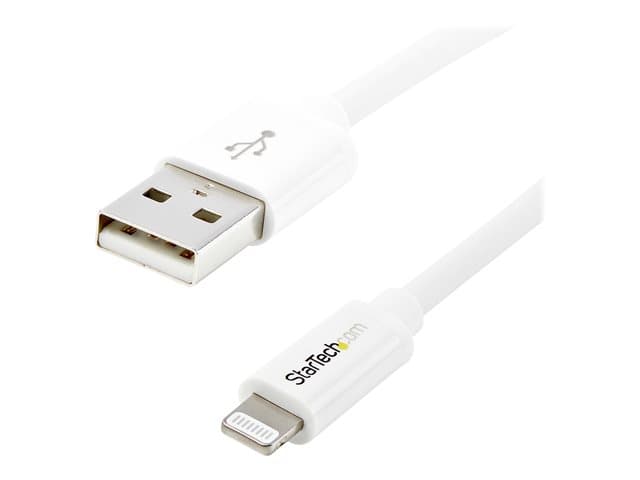 Startech 1m (3ft) White Apple 8-pin Lightning Connector to USB Cable for iPhone / iPod / iPad