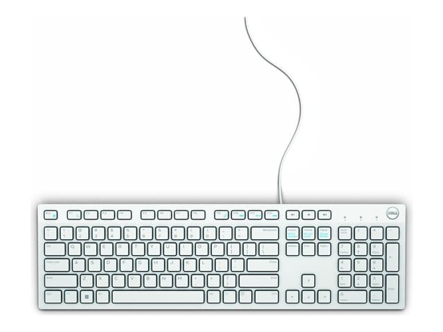 DELL - KB216 - Keyboard - USB - QWERTY - UK - white - for Alienware 13 R2, Inspiron 3459, Latitude 34XX, 35XX, OptiPlex 30XX, 50XX, 70XX, 90XX
