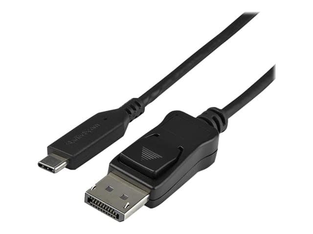 STARTECH.COM - StarTech 3.3ft/1m USB C to DisplayPort 1.4 Cable, 4K/5K/8K USB Type-C to DP 1.4 Alt Mode Video Adapter Converter, HBR3/HDR/DSC, 8K 60Hz DP 1.4 Monitor Cable for USB-C and Thunderbolt 3 - USB-C to DP 8K Cable (CDP2DP141MB) - external video adapter - black