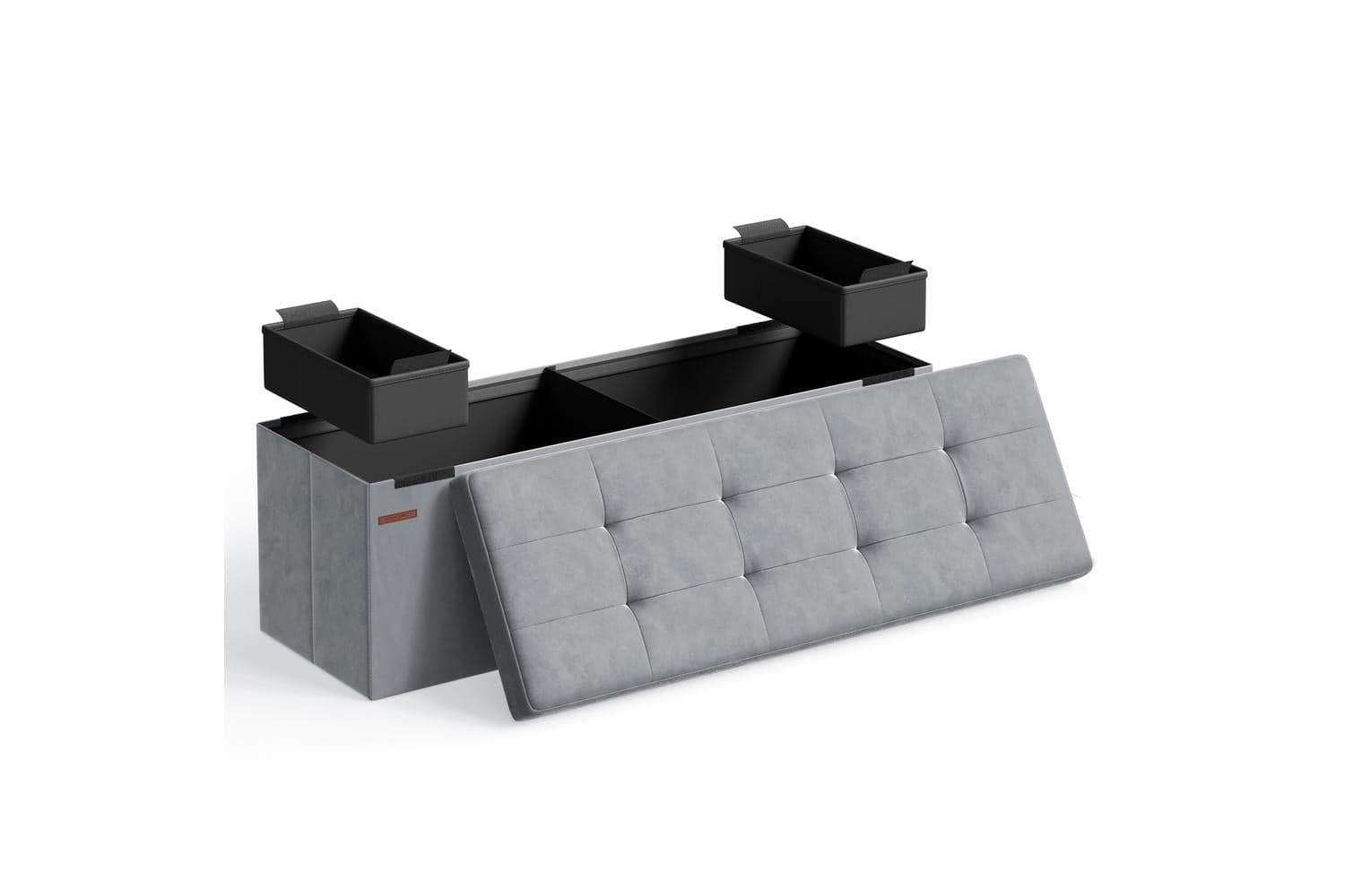Storage Ottoman | Storage Bench | Velvet | 110cm