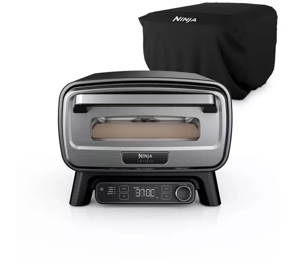 NINJA Artisan MO203UK Electric Outdoor Pizza Oven & Air Fryer with Cover - Grey