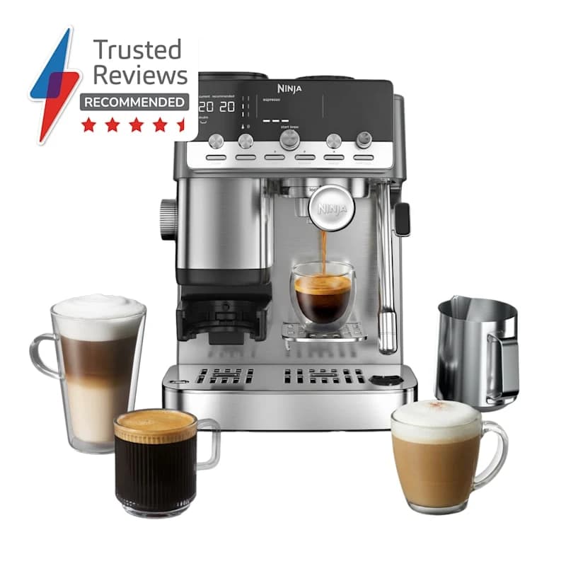 Ninja Luxe Café Mini Plus Espresso & Filter Coffee Machine - Silver | ES352UK