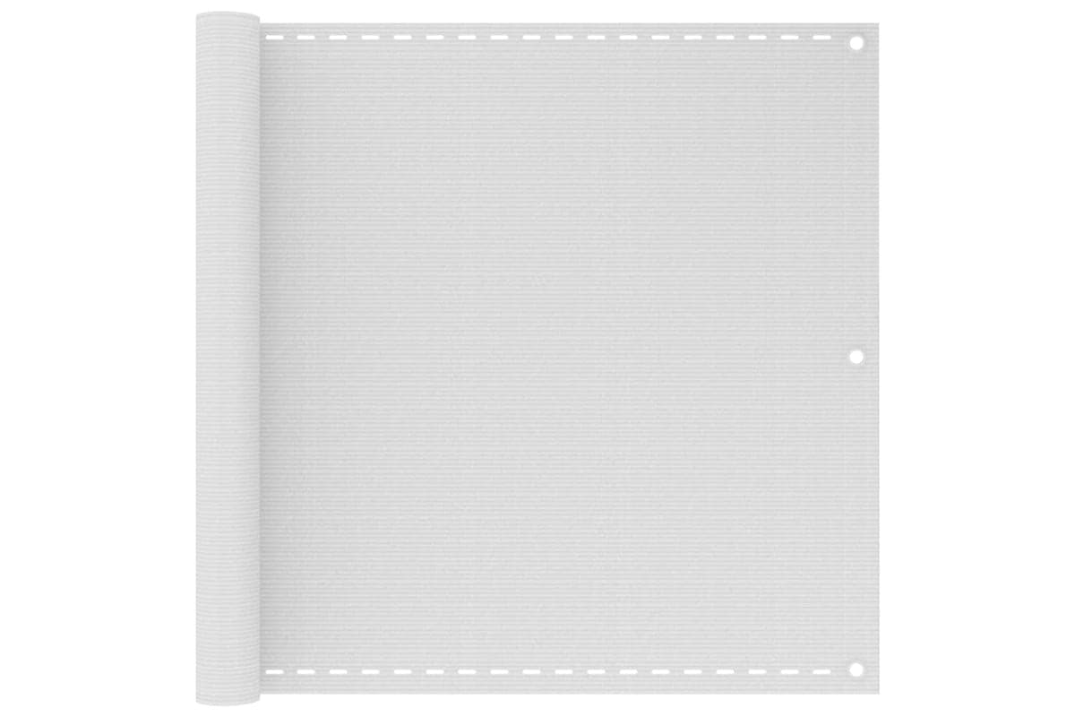 vidaXL 310866 Balcony Screen White 90x500cm Hdpe