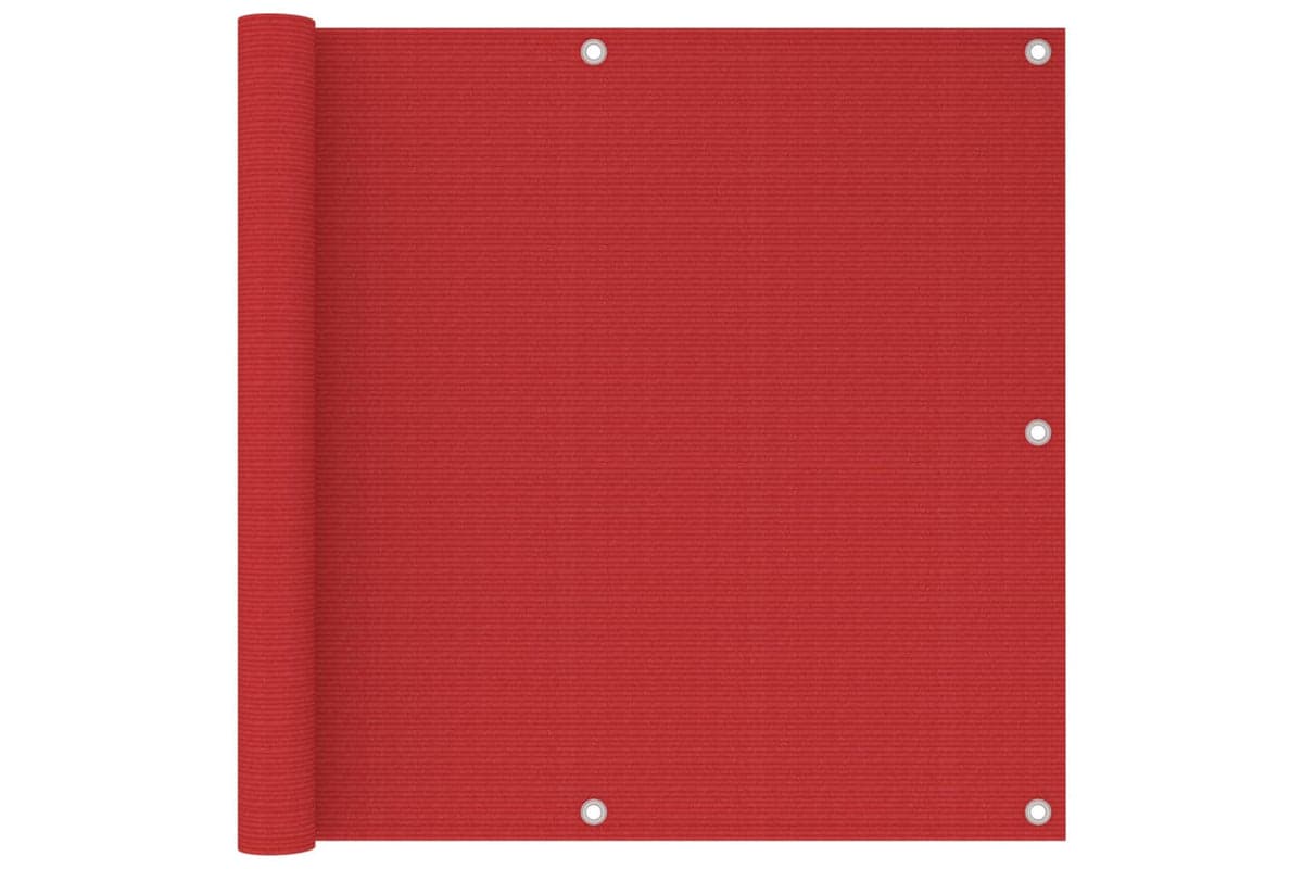vidaXL 311010 Balcony Screen Red 90x500cm Hdpe