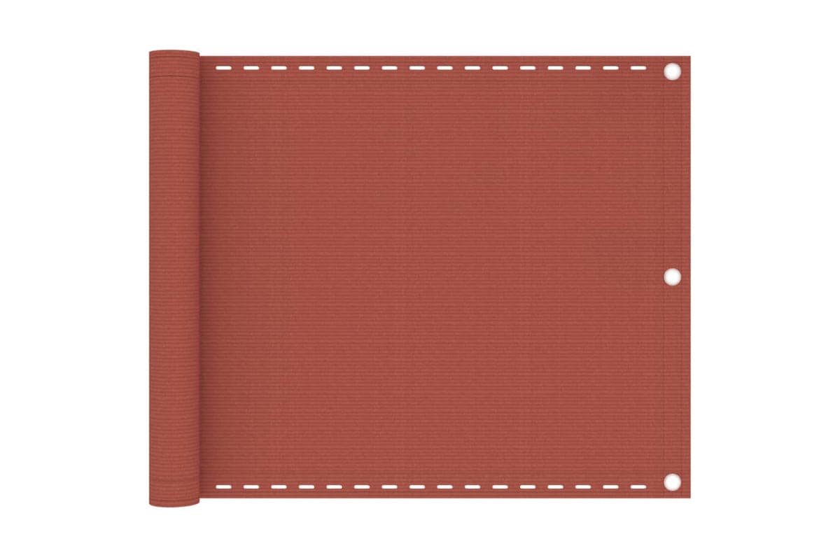 vidaXL 310947 Balcony Screen Terracotta 75x600cm Hdpe
