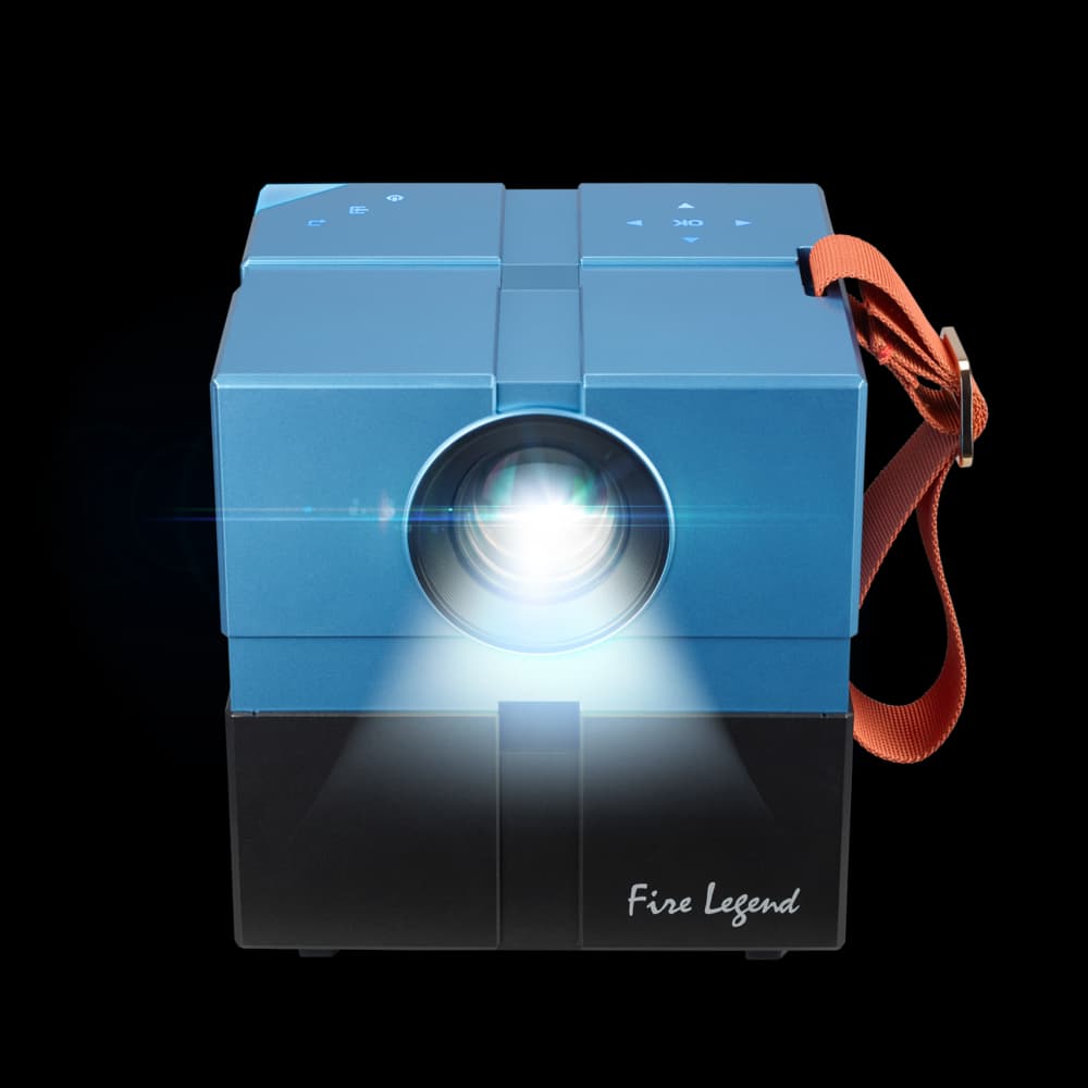 AOPEN Portable LED, QH12a, HD Entry Projector, Blue, 135 lm Brightness