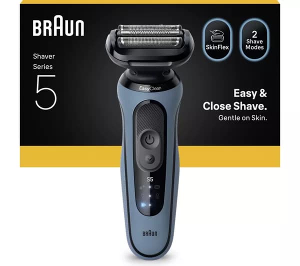 BRAUN Series 5 52-A1000S Electric Shaver - Azure