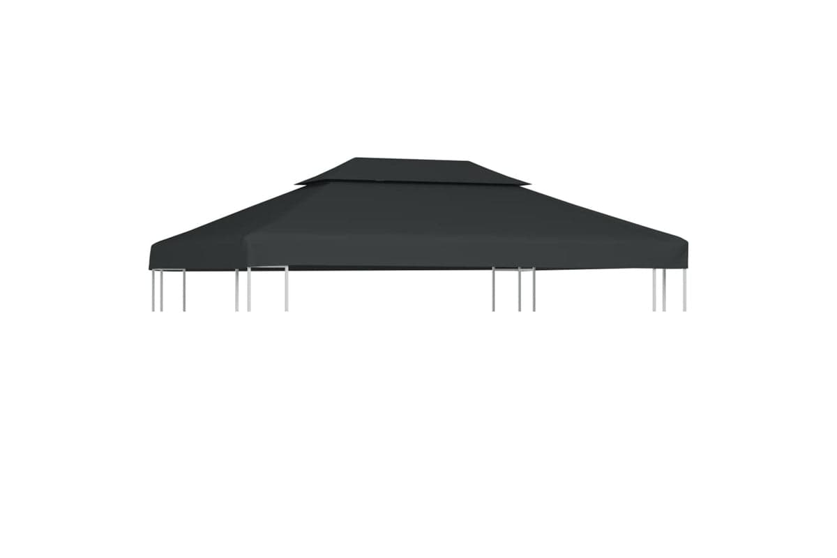 Vidaxl 2-tier Gazebo Top Cover 310 G/m2 4x3 M Anthracite