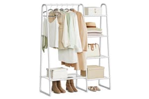 Garment Rack | Clothes Storage | Steel | 40 X 101.7 X 153.3 Cm