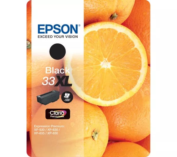 EPSON No. 33 Oranges XL Black Ink Cartridge - 650 page yield