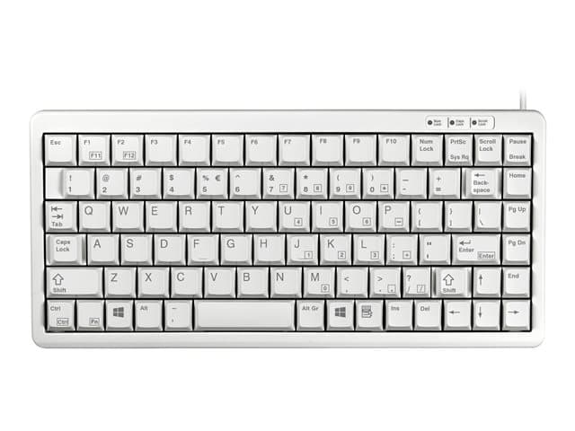 Cherry - Compact-Keyboard G84-4100 - keyboard - QWERTY - US - light grey Input Device