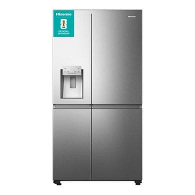 Refurbished Hisense Pureflat Infinite 632 Litre Side-by-Side American Fridge Freezer - Stainless Steel