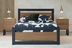 Alexis Bed Frame | Single | 3ft | Ash/Charcoal