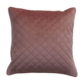 Velvet Quilted Cushion Rose Quartz