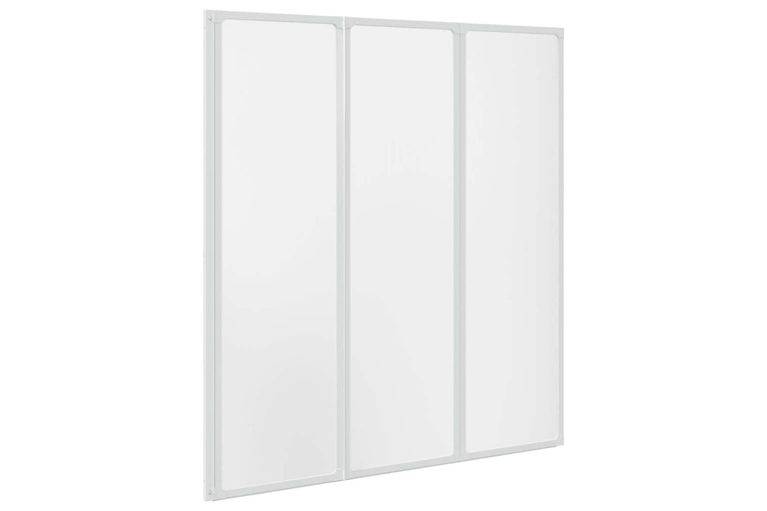 vidaXL 140785 Shower Bath Screen Wall 141 X 132cm 3 Panels Foldable