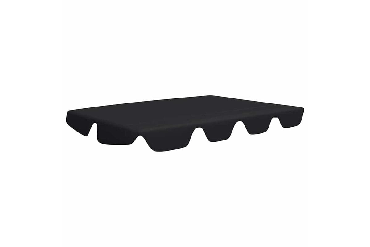 Vidaxl Replacement Canopy For Garden Swing Black 150/130x105/70 Cm