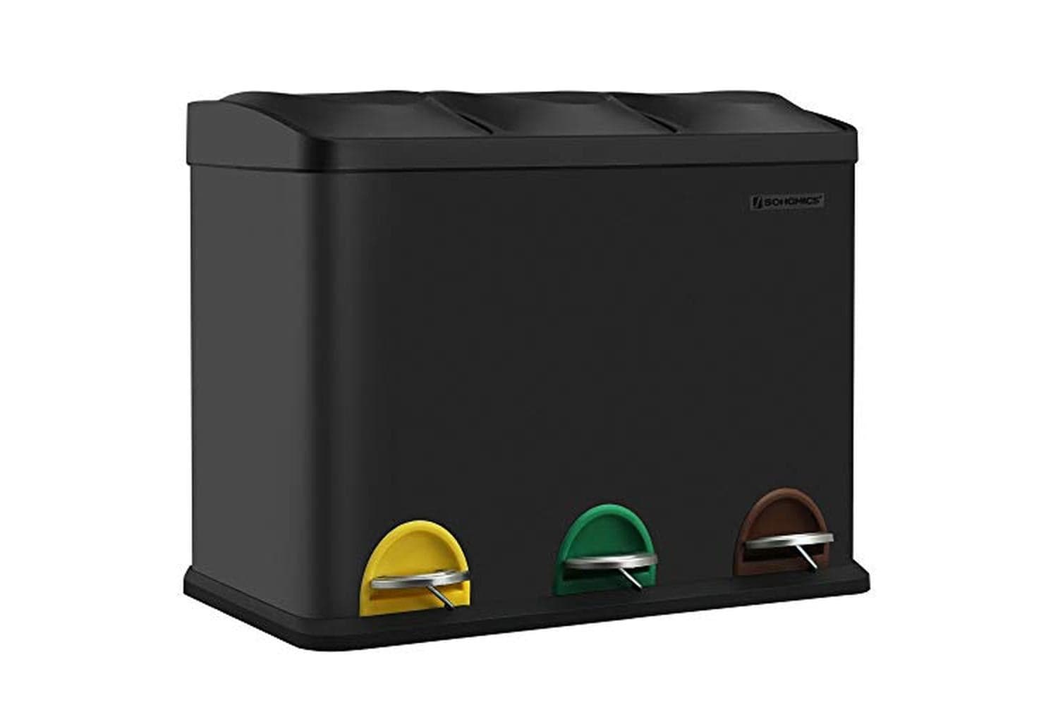 Songmics LTB45B Sorting Bin with 3 Compartments | 45 L
