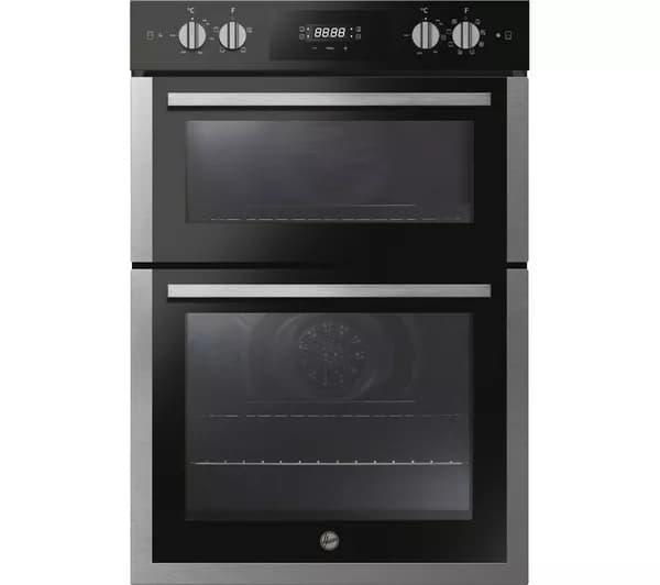 HOOVER HO9DC3UB308BI Electric Built-in Double Oven – Black & Stainless Steel