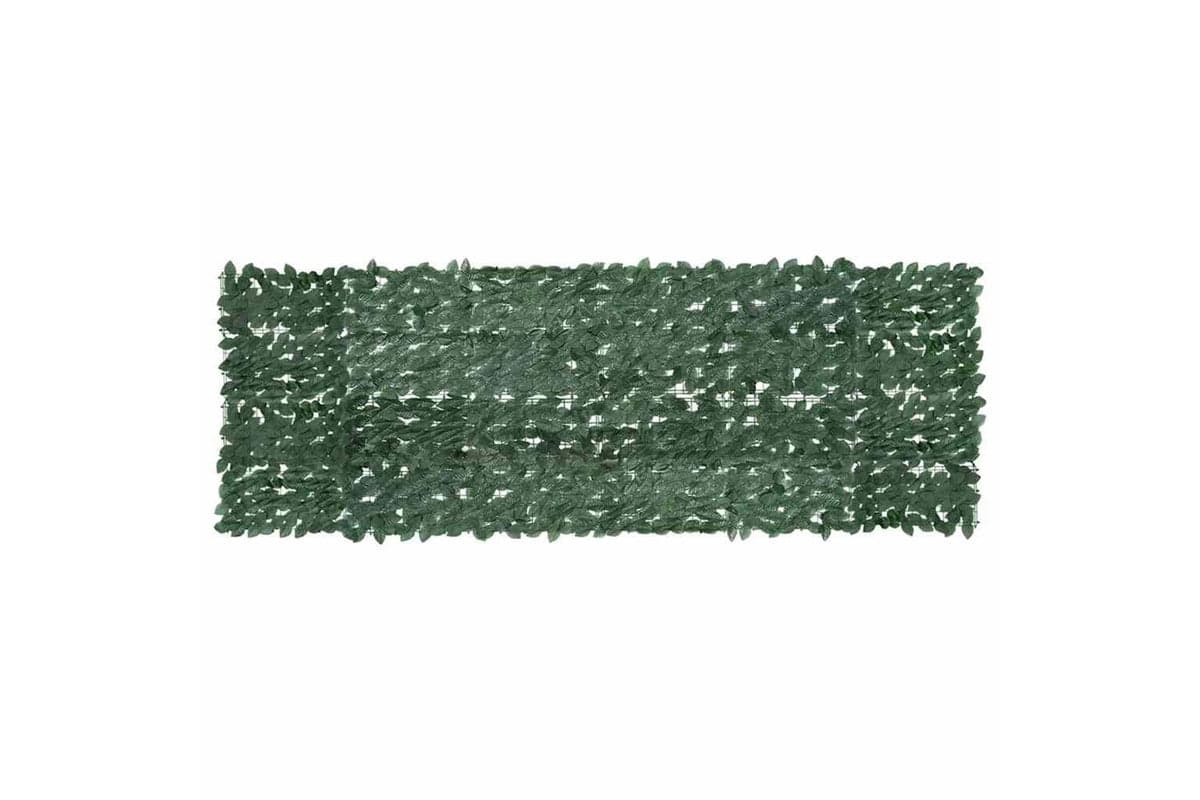 vidaXL 315487 Balcony Screen With Dark Green Leaves 300x100cm