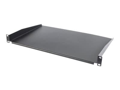 Intellinet 19" Cantilever Shelf, 1U, Shelf Depth 300mm, Non-Vented, Max 25kg, Black, Three Year Warranty