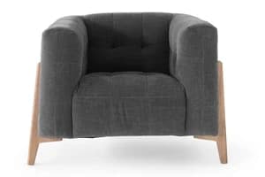 Rosie Armchair | Fabric | Grey