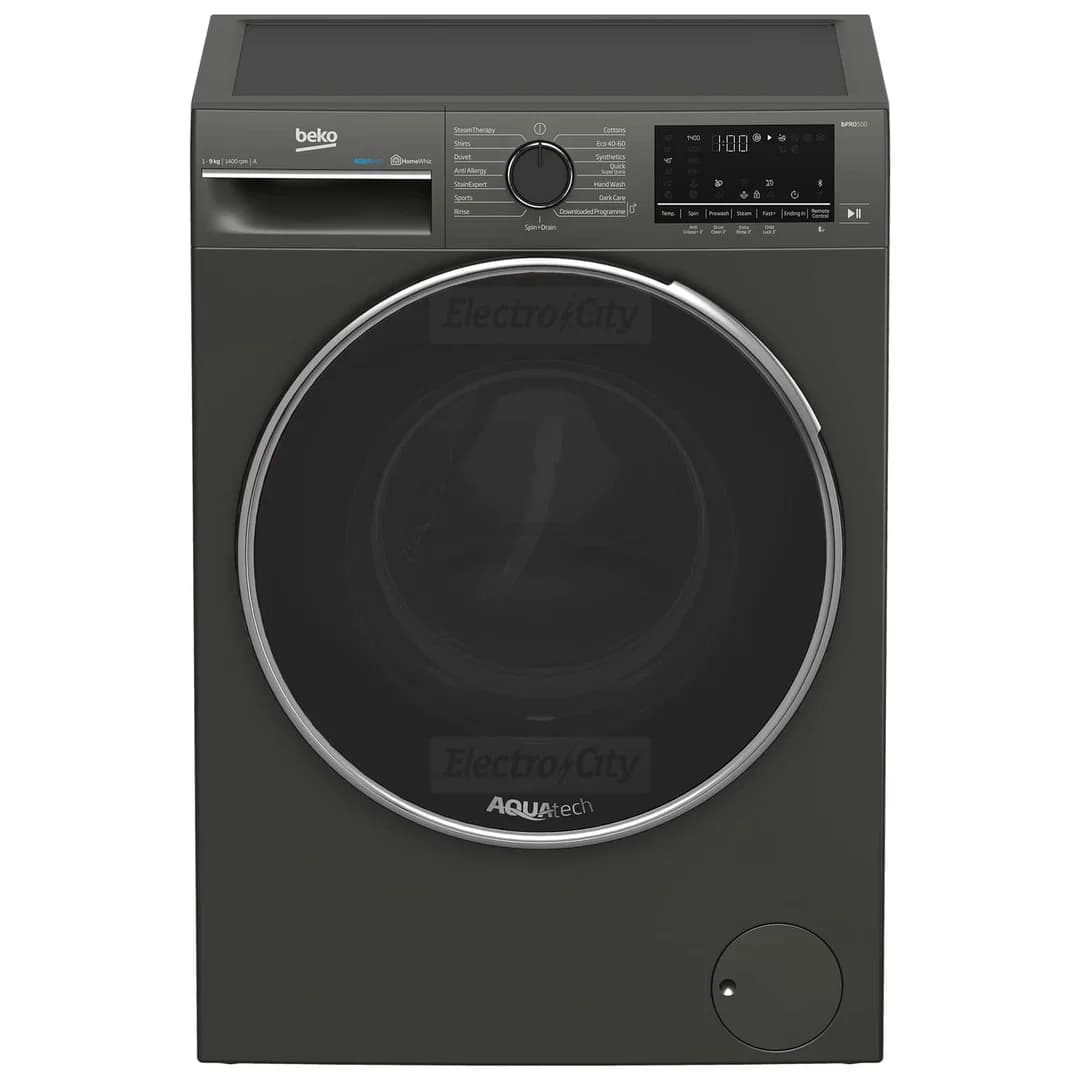 Beko Pro Freestanding 9kg 1400 Spin Washing Machine | Graphite