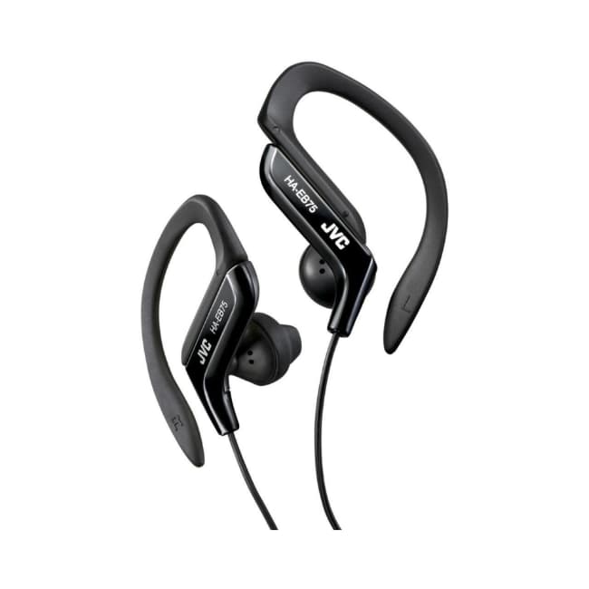 JVC Wired In-Ear Headphones with Sports Ear Hook - Black | HAEB75BNU