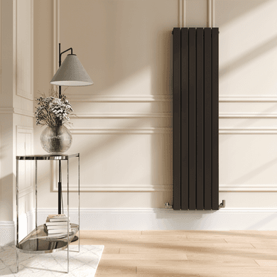 Riace Russet Vertical Flat Designer Radiator 1600x408mm Double Panel 3687 BTU