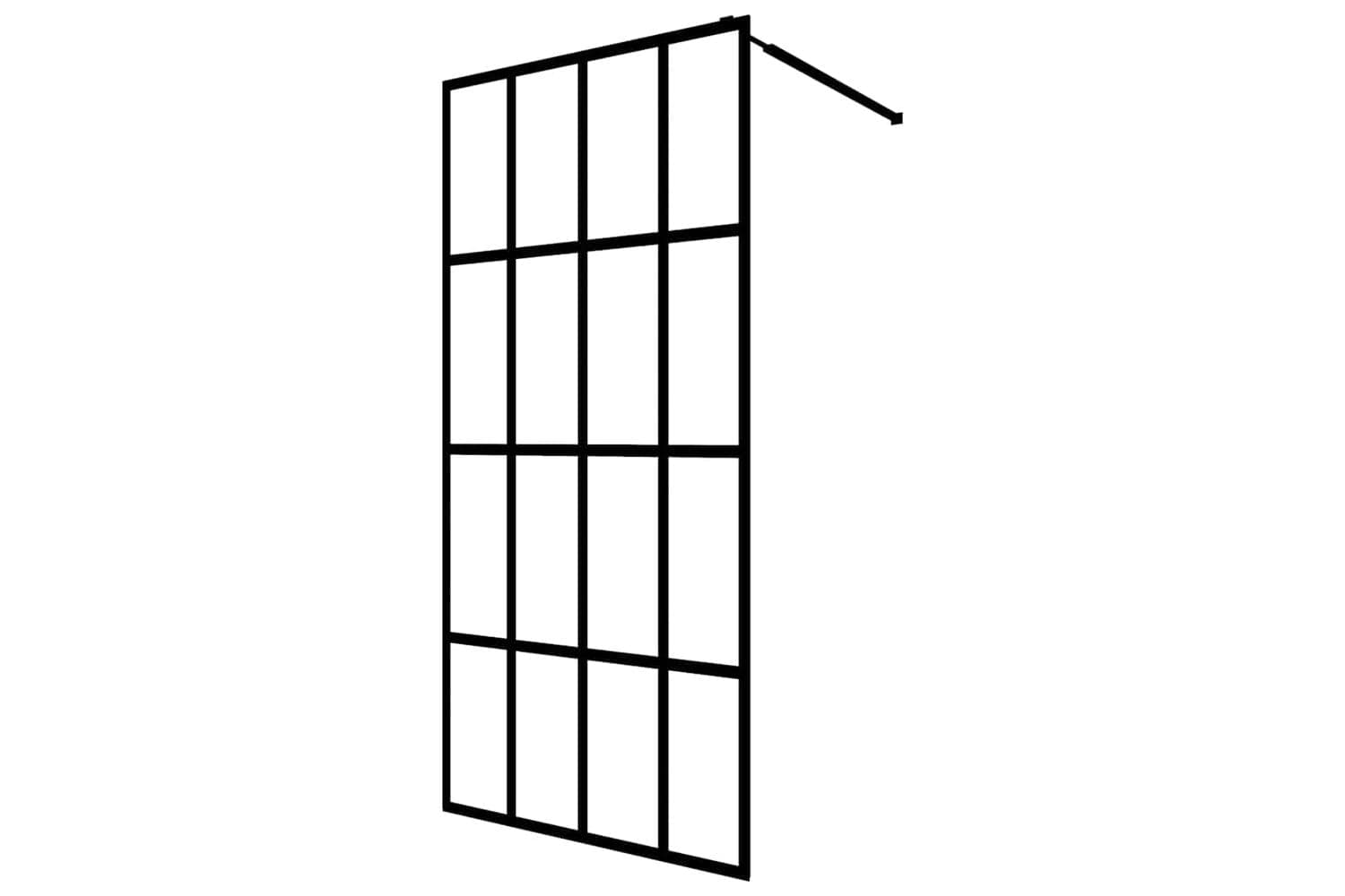 vidaXL 145674 Walk-in Shower Screen Clear Tempered Glass 80x195cm