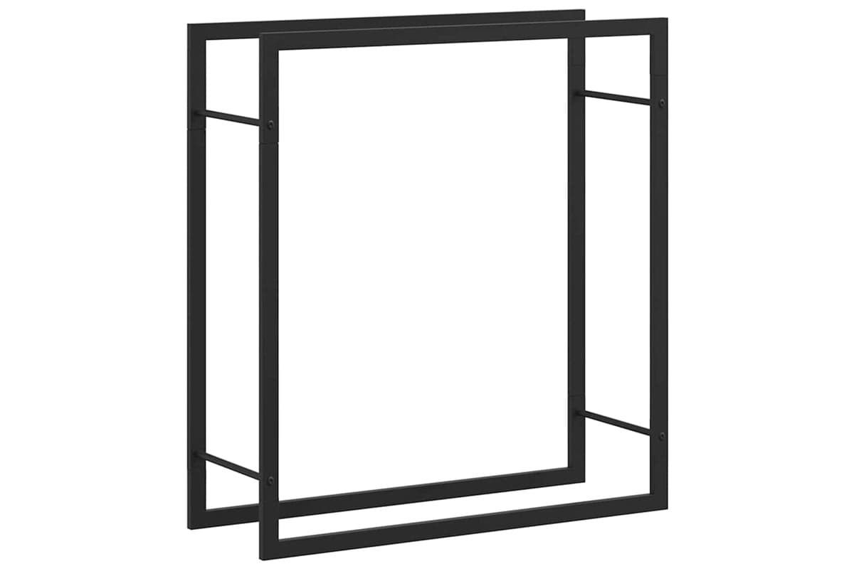 vidaXL 350307 Firewood Rack Matt Black 80x28x86cm Steel