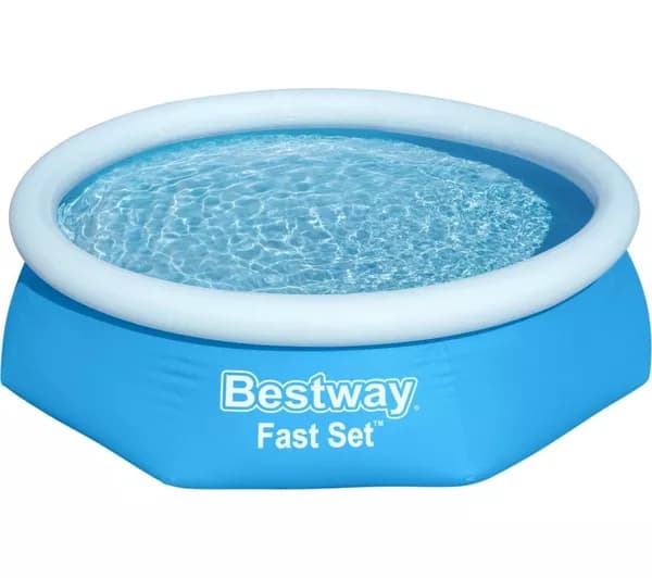 BESTWAY Fast Set 8' x 24" Inflatable Pool - Blue