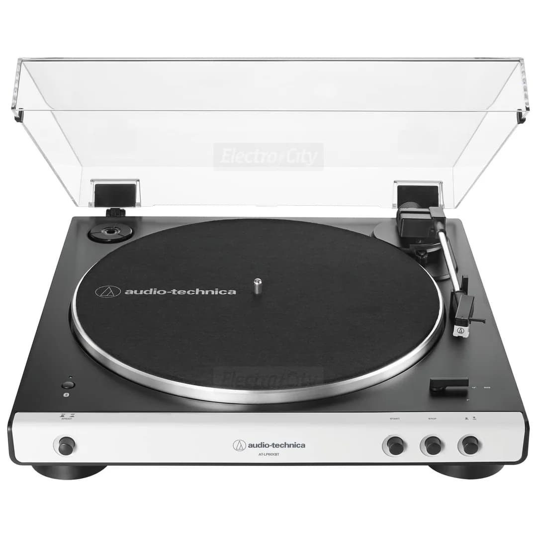 Audio-Technica LP60XBT Belt Drive Automatic Bluetooth Turntable | White