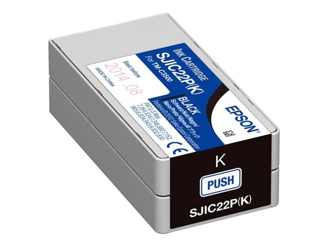 EPSON - SJIC22P(K) - black - original - ink cartridge