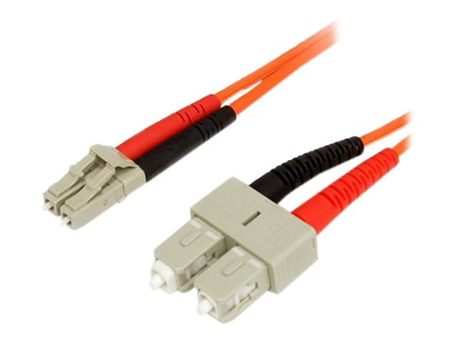 STARTECH.COM - Startech 3m Fiber Optic Cable - Multimode Duplex 62.5/125 - LSZH - LC/SC - OM1 - LC to SC Fiber Patch Cable (FIBLCSC3) - network cable - 3 m - 3 m