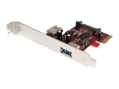 STARTECH.COM - Startech 2 port PCI Express SuperSpeed USB 3.0 Card with UASP Support - 1 Internal 1 External - Dual Port PCIe USB 3.0 Adapter (PEXUSB3S11) - USB adapter - PCIe 2.0 - 2 ports