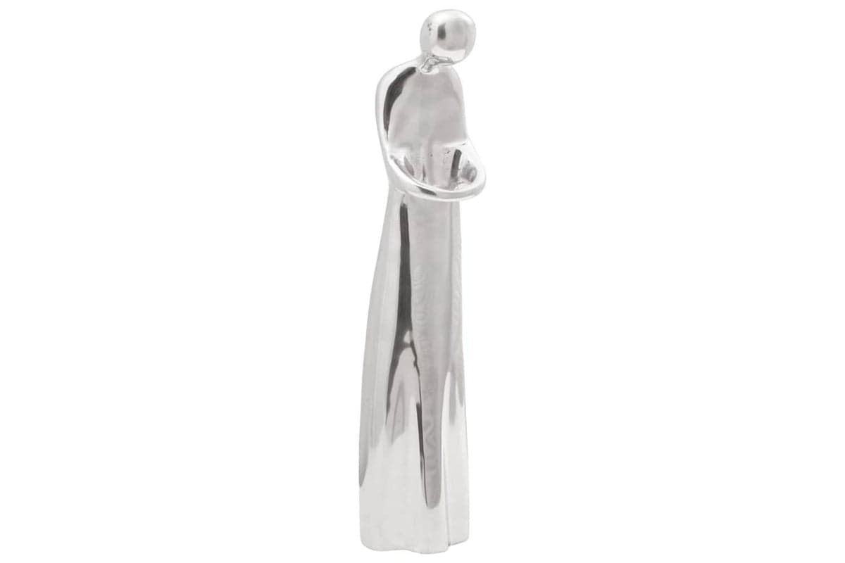 Sculpture Silver 10 X 16 X 49 Cm Aluminium