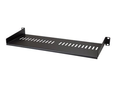 STARTECH.COM - Startech 1U Vented Server Rack Cabinet Shelf, 7in Deep Fixed Cantilever Tray, Rackmount Shelf for 19" AV/Data/Network Equipment Enclosure w/ Cage Nuts & Screws, 44lbs Weight Capacity - 1U Vented Rack Shelf (CABSHELF1U7V) - rack shelf - 1U