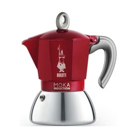 Moka Induction 4 Cup Coffee Maker Red