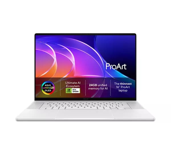 ASUS ProArt P16 OLED 16" Laptop - NVIDIA RTX Spark N1X, 24 GB RAM, 1 TB SSD, Neo White