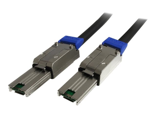 STARTECH.COM - StarTech 2m External Mini SAS Cable - Serial Attached SCSI SFF-8088 to SFF-8088 - 2x SFF-8088 (M) - 2 meter, Black (ISAS88882) - SAS external cable - TAA Compliant - 2 m
