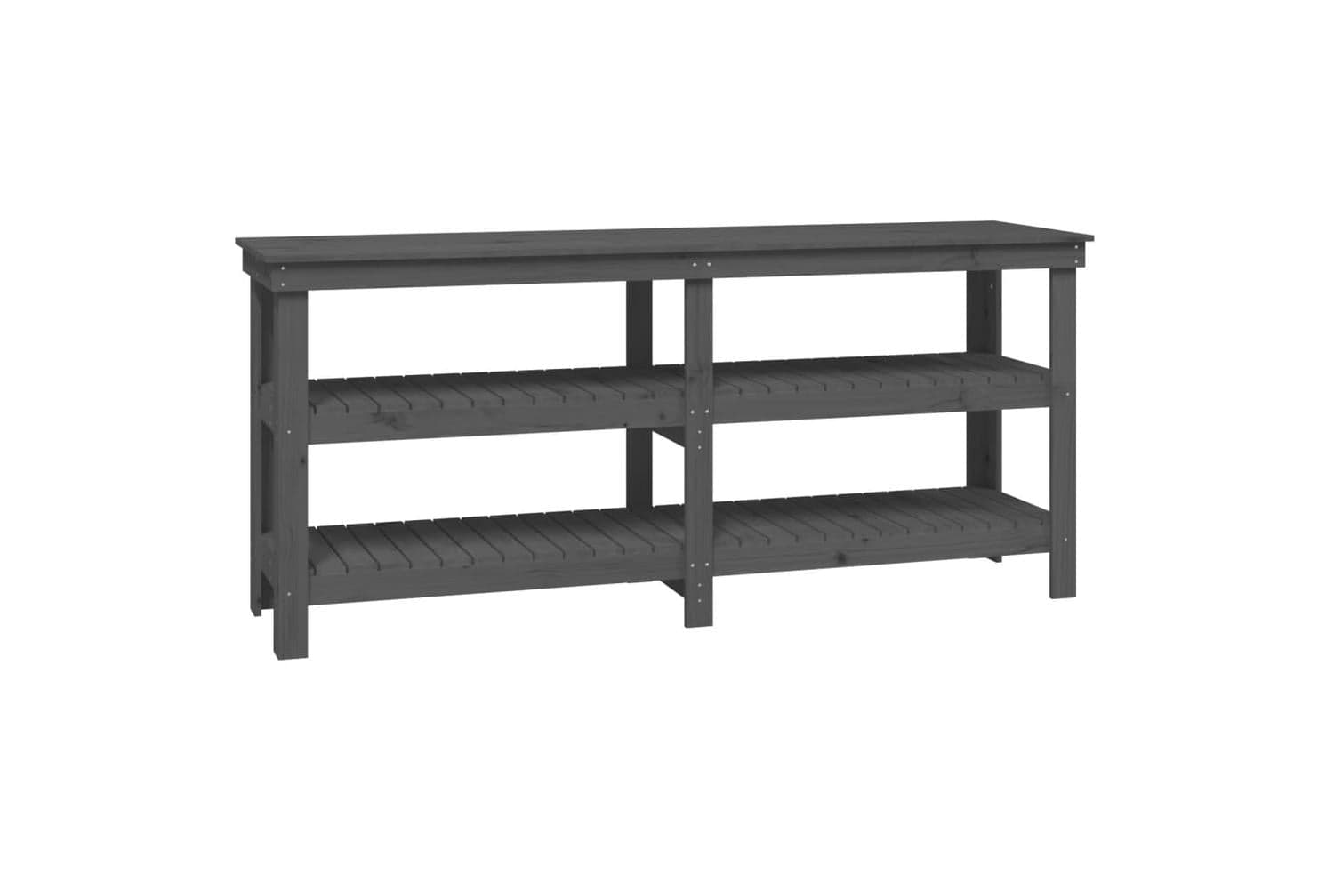 vidaXL 823656 Work Bench Grey 181x50x80cm Solid Wood Pine