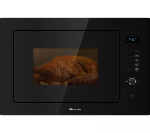 HISENSE HB25MOBX7GUK Built-in Solo Microwave with Grill - Black