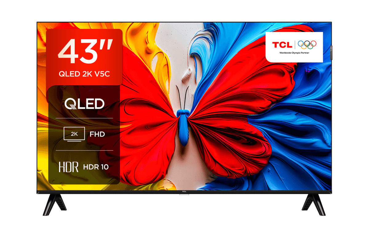 TCL 43" QLED Full HD HDR Android Smart TV | 43V5C