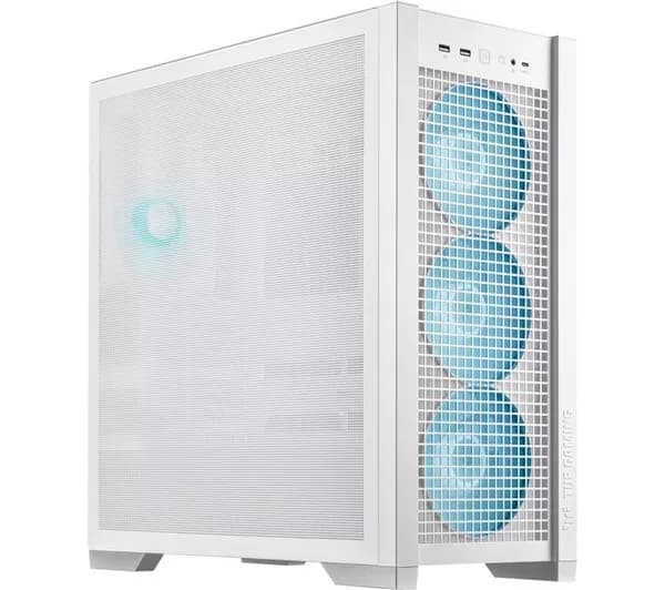 ASUS TUF Gaming GT302 ARGB E-ATX Mid-Tower PC Case - White