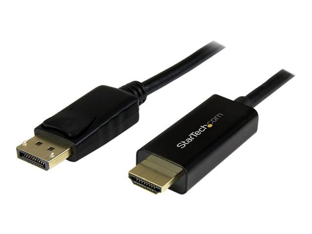 STARTECH.COM - Startech 5m (16 ft) DisplayPort to HDMI Adapter Cable - 4K DisplayPort to HDMI Converter Cable - Computer Monitor Cable (DP2HDMM5MB) - adapter cable - DisplayPort / HDMI - 5 m