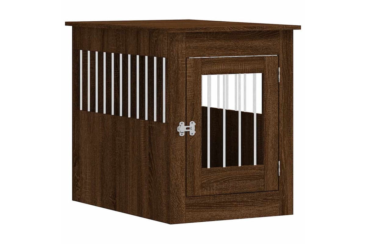 vidaXL 838329 Dog Crate Furniture Brown Oak 55x80x68cm Engineered Wood